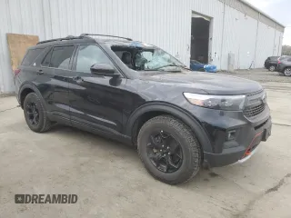 2023 Ford Explorer Timberline with VIN 1FMSK8JH9PGA41908, listed as a Copart auction lot 46592505 with 9,366 mi miles and Salvage Title. Bid and sale history available at carsss.com. Image 4.