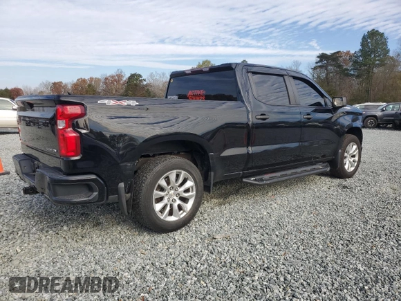 2019 Chevrolet Silverado 1500 Custom with VIN 1GCUYBEF7KZ268867, listed as a Copart auction lot 80945794 with 99,914 mi miles and Salvage Title. Bid and sale history available at DreamBid. Image 3.