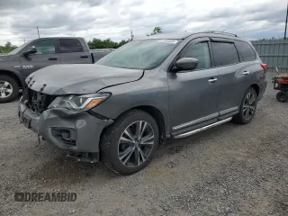 2018 Nissan Pathfinder SV with VIN 5N1DR2MM2JC646202, listed as a Copart auction lot 61668565 with 225,370 mi miles and Salvage title. Bid and sale history available at DreamBid. Image 1.