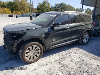 2022 Ford Explorer King Ranch with VIN 1FM5K7LC4NGA71016, listed as a Copart auction lot 76548944 with 60,231 mi miles and Salvage Title. Bid and sale history available at carsss.com. Image 1.