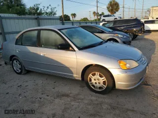 2002 Honda Civic LX with VIN 2HGES16512H518935, listed as a Copart auction lot 70000484 with 76,649 mi miles and Non Repairable. Bid and sale history available at carsss.com. Image 4.