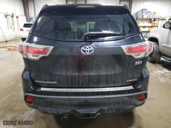 2014 Toyota Highlander Hybrid Limited with VIN 5TDDCRFH8ES005655, listed as a Copart auction lot 86568434 with 321,628 mi miles and Clean Title. Bid and sale history available at carsss.com. Image 6.