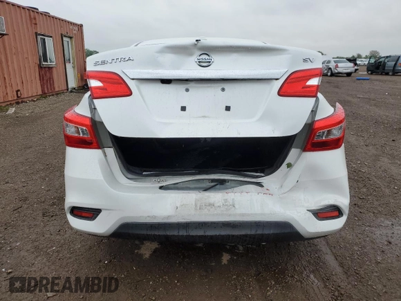 2017 Nissan Sentra SV z VIN 3N1AB7AP7HY329818, wystawiony jako Copart lot #57761045 z przebiegiem 46 313 mil mil oraz Szkoda całkowita • Salvage title. Historia ofert i sprzedaży dostępna na DreamBid. Obrazek 6.