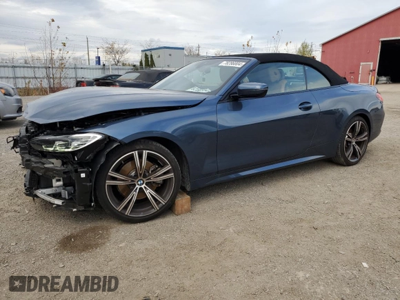 2023 BMW 4 Series 430i with VIN WBA23AT05PCM59628, listed as a Copart auction lot 78286804 with 28,939 mi miles and Salvage Title. Bid and sale history available at carsss.com. Image 1.