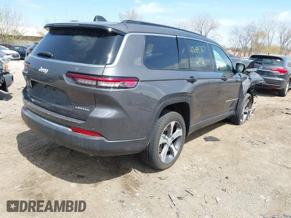 2024 Jeep Grand Cherokee Limited with VIN 1C4RJKBG2R8531452, listed as a IAAI auction lot 42099767 with 13,398 mi miles and . Bid and sale history available at DreamBid. Image 4.