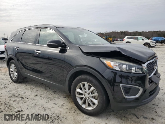 2018 Kia Sorento LX V6 with VIN 5XYPG4A57JG386441, listed as a Copart auction lot 44846925 with 104,561 mi miles and Salvage Title. Bid and sale history available at carsss.com. Image 4.
