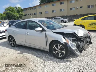 2021 Nissan Sentra SV with VIN 3N1AB8CV7MY219329, listed as a Copart auction lot 49722724 with 66,244 mi miles and Salvage Title. Bid and sale history available at DreamBid. Image 4.