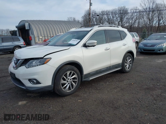2014 Nissan Rogue SL with VIN 5N1AT2MV6EC853940, listed as a IAAI auction lot 41866987 with 88,192 mi miles. Bid and sale history available at carsss.com. Image 17.