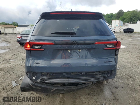 2024 Toyota Highlander XLE with VIN 5TDAAAB59RS001075, listed as a Copart auction lot 56958835 with 35,970 mi miles and Salvage title. Bid and sale history available at DreamBid. Image 6.