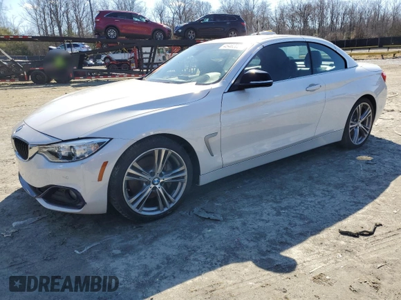 2015 BMW 4 Series 435i with VIN WBA3T3C55FP737964, listed as a Copart auction lot 45462005 with Not Provided miles and Salvage Title. Bid and sale history available at carsss.com. Image 1.