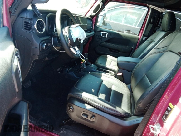 2024 Jeep Wrangler Sahara with VIN 1C4PJXEG8RW336631, listed as a Copart auction lot 56427475 with Not provided miles and Salvage title. Bid and sale history available at DreamBid. Image 7.