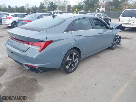 2021 Hyundai Elantra SEL with VIN KMHLN4AG6MU089584, listed as a IAAI auction lot 41871697 with 37,097 mi miles. Bid and sale history available at carsss.com. Image 4.