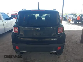 2017 Jeep Renegade Limited with VIN ZACCJADB2HPE91513, listed as a IAAI auction lot 41815588 with 118,821 mi miles and . Bid and sale history available at DreamBid. Image 16.