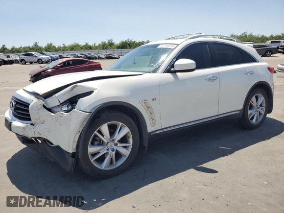 2014 Infiniti QX70 с VIN JN8CS1MU8EM451823, выставлен на аукционе Copart как лот 61134355 с пробегом 90 903 миль миль и Списание • Salvage title. История ставок и продаж доступна на DreamBid. Изображение 1.