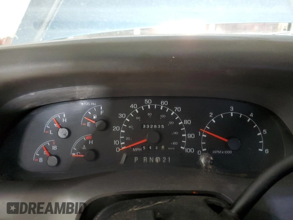 1999 Ford Super Duty F-250 XL with VIN 1FTNF21L9XEA36436, listed as a Copart auction lot 80172084 with 332,835 mi miles and Salvage Title. Bid and sale history available at carsss.com. Image 9.