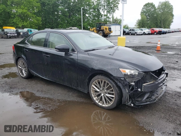 2014 Lexus IS 250 with VIN JTHCF1D25E5003949, listed as a Copart auction lot 58034355 with 132,647 mi miles and Salvage title. Bid and sale history available at DreamBid. Image 4.
