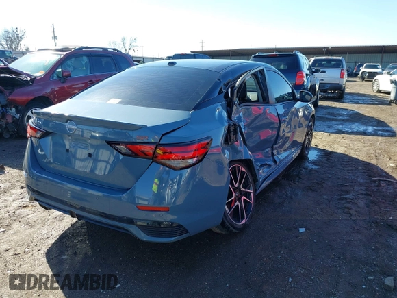 2024 Nissan Sentra SR with VIN 3N1AB8DV6RY207470, listed as a IAAI auction lot 41486139 with 13,835 mi miles and . Bid and sale history available at DreamBid. Image 4.