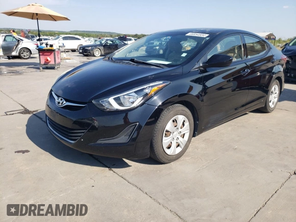 2016 Hyundai Elantra SE with VIN 5NPDH4AE6GH788680, listed as a Copart auction lot 66854804 with 113,073 mi miles and Salvage title. Bid and sale history available at DreamBid. Image 1.
