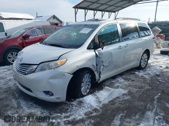 2013 Toyota Sienna XLE AAS with VIN 5TDYK3DC9DS380445, listed as a IAAI auction lot 41308312 with 174,325 mi miles and . Bid and sale history available at DreamBid. Image 18.
