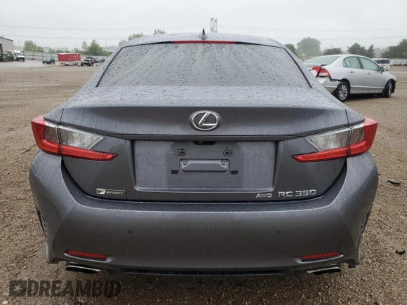 2017 Lexus RC 350 with VIN JTHSE5BC2H5007785, listed as a Copart auction lot 57786905 with 81,685 mi miles and Salvage title. Bid and sale history available at DreamBid. Image 6.