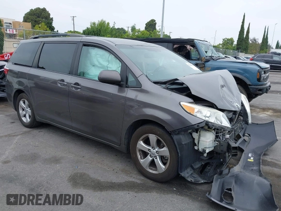 2015 Toyota Sienna LE AAS with VIN 5TDKK3DC5FS606862, listed as a IAAI auction lot 42464119 with 158,135 mi miles and . Bid and sale history available at DreamBid. Image 1.