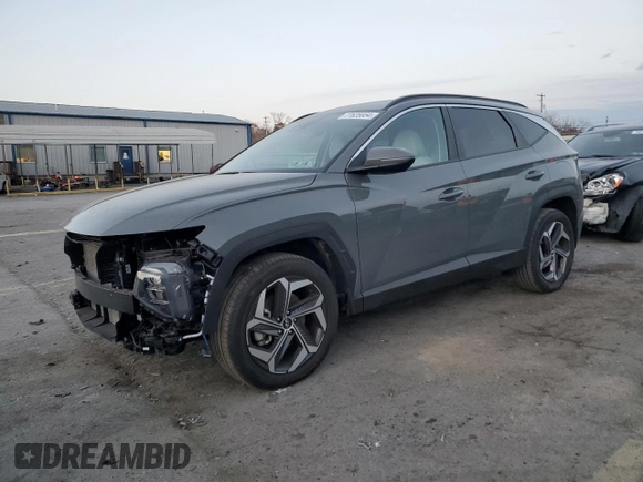 2024 Hyundai Tucson SEL with VIN 5NMJFCDE5RH334967, listed as a Copart auction lot 77625654 with 9,051 mi miles and Salvage Title. Bid and sale history available at carsss.com. Image 1.