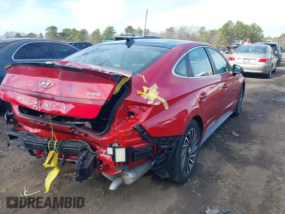 2020 Hyundai Sonata Hybrid Limited with VIN KMHL54JJ3LA010903, listed as a IAAI auction lot 41868242 with 3,138 mi miles. Bid and sale history available at carsss.com. Image 6.