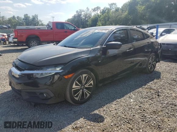 2017 Honda Civic Sedan EX-T with VIN 19XFC1F33HE015779, listed as a Copart auction lot 54258775 with 77,744 mi miles and Non Repairable. Bid and sale history available at carsss.com. Image 1.