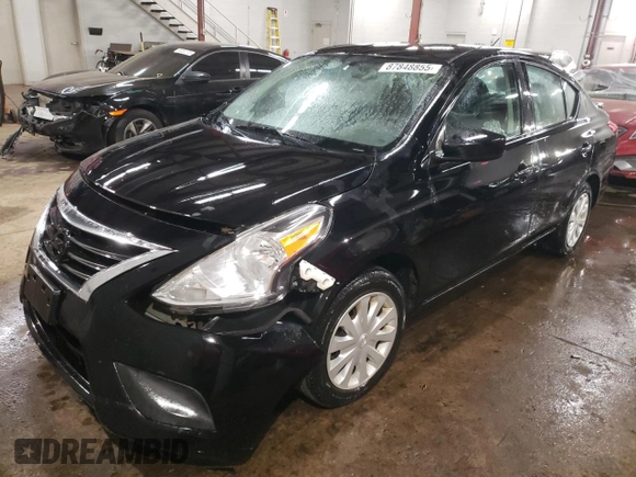 2016 Nissan Versa SV with VIN 3N1CN7AP7GL826153, listed as a Copart auction lot 87848855 with 117,309 mi miles and Salvage Title. Bid and sale history available at carsss.com. Image 1.