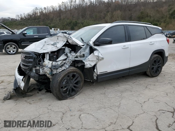 2020 GMC Terrain SLE with VIN 3GKALTEVXLL222431, listed as a Copart auction lot 80990714 with 69,204 mi miles and Salvage title. Bid and sale history available at DreamBid. Image 1.