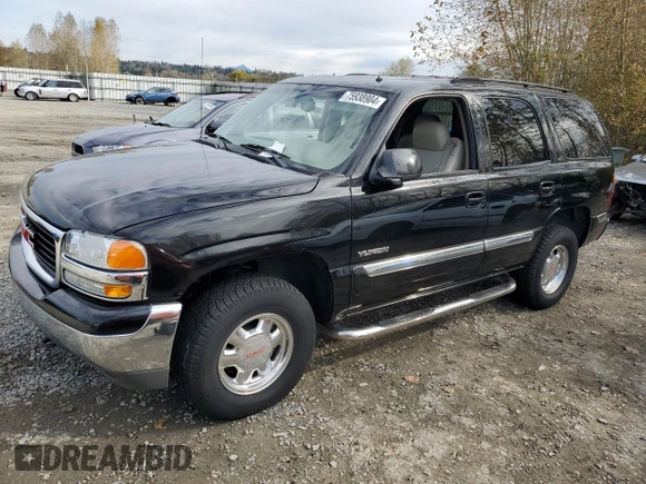 2002 GMC Yukon SLT z VIN 1GKEK13Z52J184367, wystawiony jako Copart lot #75938904 z przebiegiem 119 717 mil mil oraz Szkoda całkowita • Salvage title. Historia ofert i sprzedaży dostępna na DreamBid. Obrazek 1.