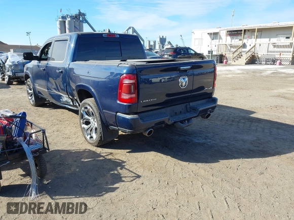 2020 Ram 1500 Limited with VIN 1C6SRFHT0LN146123, listed as a IAAI auction lot 41407810 with 117,206 mi miles and . Bid and sale history available at DreamBid. Image 3.