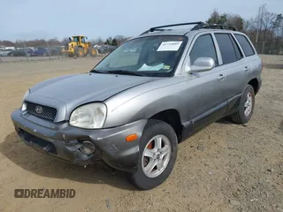2004 Hyundai Santa Fe GLS with VIN KM8SC13D74U700404, listed as a IAAI auction lot 41735889 with 208,946 mi miles. Bid and sale history available at carsss.com. Image 2.