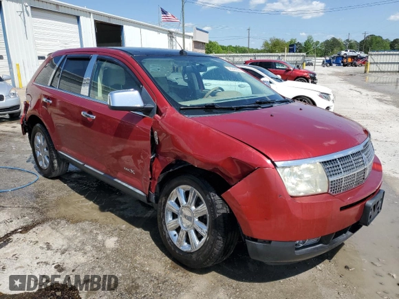 2007 Lincoln MKX with VIN 2LMDU88C47BJ34134, listed as a Copart auction lot 52240805 with 189,913 mi miles and Salvage Title. Bid and sale history available at carsss.com. Image 4.