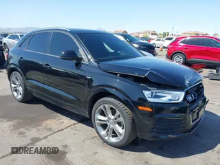 2018 Audi Q3 Premium z VIN WA1BCCFS2JR012846, wystawiony jako IAAI lot #41977588 z przebiegiem 48 375 mil mil oraz . Historia ofert i sprzedaży dostępna na DreamBid. Obrazek 1.