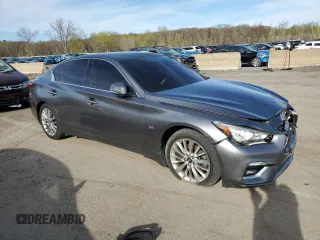 2018 Infiniti Q50 3.0t LUXE with VIN JN1EV7AR4JM430690, listed as a Copart auction lot 54324925 with 69,812 mi miles and Salvage Title. Bid and sale history available at carsss.com. Image 4.