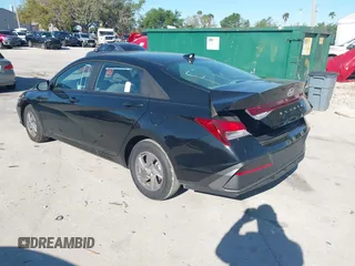 2024 Hyundai Elantra SE with VIN KMHLL4DG9RU802003, listed as a IAAI auction lot 41684367 with 2,760 mi miles and . Bid and sale history available at DreamBid. Image 3.
