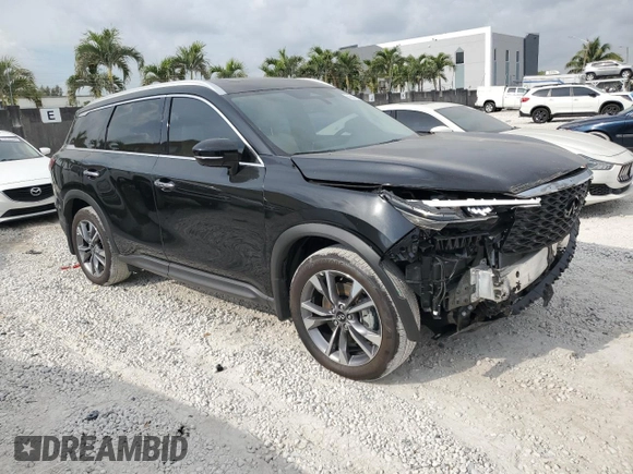 2024 Infiniti QX60 Luxe с VIN 5N1DL1FR1RC345369, выставлен на аукционе Copart как лот 50631105 с пробегом 1 400 миль миль и Списание • Salvage title. История ставок и продаж доступна на DreamBid. Изображение 4.