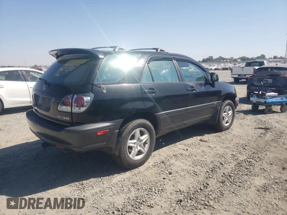 2001 Lexus RX 300 with VIN JTJHF10U810204442, listed as a Copart auction lot 73035264 with 128,076 mi miles and Salvage Title. Bid and sale history available at carsss.com. Image 3.