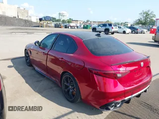 2023 Alfa Romeo Giulia Quadrifoglio with VIN ZARFAMEVXP7671394, listed as a IAAI auction lot 42758075 with Not provided miles and . Bid and sale history available at DreamBid. Image 3.
