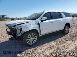 2022 GMC Yukon XL Denali with VIN 1GKS2JKL5NR201495, listed as a Copart auction lot 41807645 with 23,109 mi miles and Salvage Title. Bid and sale history available at carsss.com. Image 1.