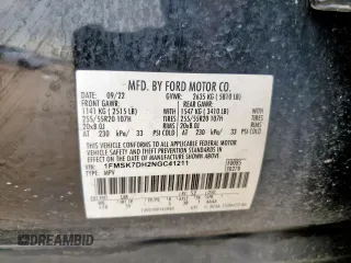 2022 Ford Explorer XLT z VIN 1FMSK7DH2NGC41211, wystawiony jako Copart lot #61841665 z przebiegiem 63 273 mil mil oraz Szkoda całkowita • Salvage title. Historia ofert i sprzedaży dostępna na DreamBid. Obrazek 13.