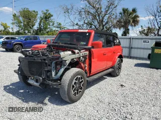 2022 Ford Bronco with VIN 1FMDE5BH7NLA89196, listed as a Copart auction lot 55729305 with 35,813 mi miles and Non Repairable. Bid and sale history available at DreamBid. Image 1.