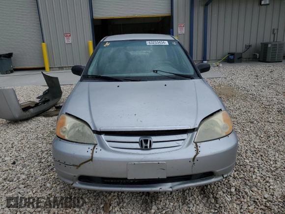 2001 Honda Civic DX with VIN 1HGES15311L032224, listed as a Copart auction lot 63253434 with 216,723 mi miles and Clean Title. Bid and sale history available at carsss.com. Image 5.