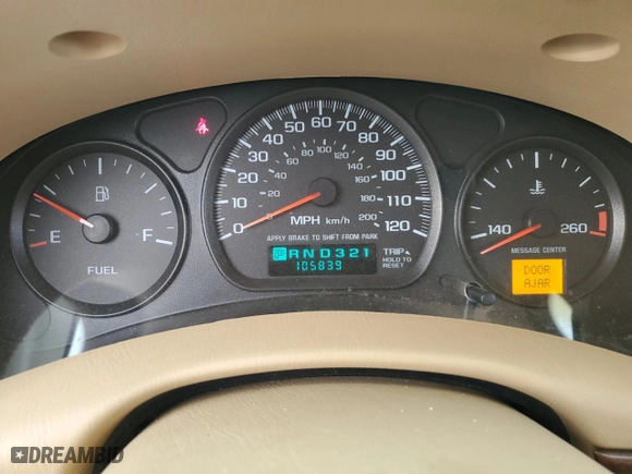 2000 Chevrolet Impala with VIN 2G1WF55E9Y9136695, listed as a Copart auction lot 44970075 with 105,839 mi miles and Salvage Title. Bid and sale history available at carsss.com. Image 9.