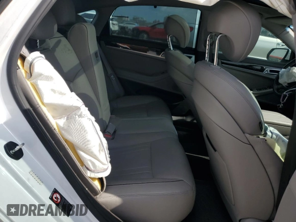 2015 Hyundai Genesis 3.8L with VIN KMHGN4JE2FU097748, listed as a Copart auction lot 48990985 with 122,687 mi miles and Salvage Title. Bid and sale history available at carsss.com. Image 10.