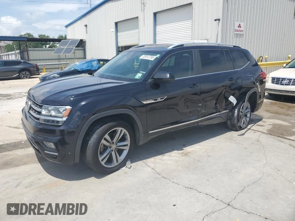 2018 Volkswagen Atlas SEL with VIN 1V2RR2CA3JC543080, listed as a Copart auction lot 53913795 with 131,173 mi miles and Salvage title. Bid and sale history available at DreamBid. Image 1.