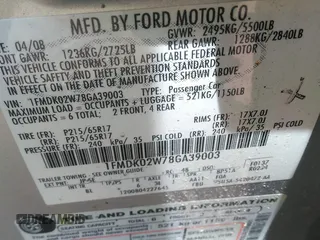 2008 Ford Taurus X SEL с VIN 1FMDK02W78GA39003, выставлен на аукционе IAAI как лот 42306930 с пробегом Не указан миль и . История ставок и продаж доступна на DreamBid. Изображение 9.