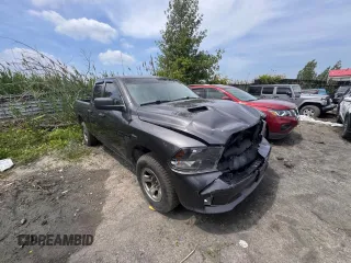 2021 Ram 1500 Tradesman with VIN 1C6RR7FT7MS553088, listed as a Copart auction lot 62372615 with 163,608 mi miles and Salvage title. Bid and sale history available at DreamBid. Image 1.