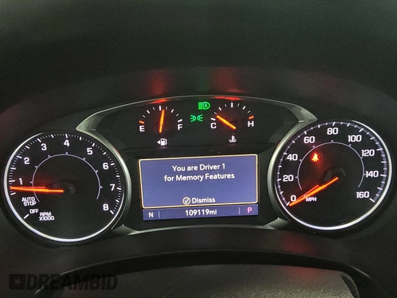 2021 GMC Terrain SLT with VIN 3GKALVEV1ML306280, listed as a Copart auction lot 48981685 with 109,119 mi miles and Clean Title. Bid and sale history available at DreamBid. Image 9.